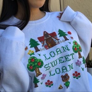 SUPER SOFT Animal Crossing White Sweater 🤍